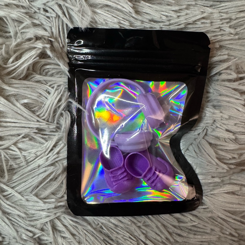 LABUBU V4 Pin for Love Accessories- Mini Purple 2pc Set
